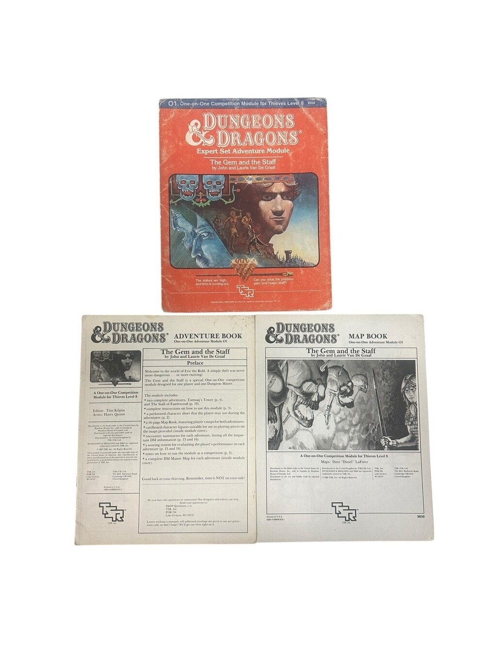 B-121 1983 TSR ADVANCED D&D ADVENTURE MODULE THE GEM AND THE STAFF